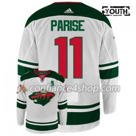 Adidas Maillot de Hockey Minnesota Wild ZACH PARISE 11 Blanc Authentic - Enfant